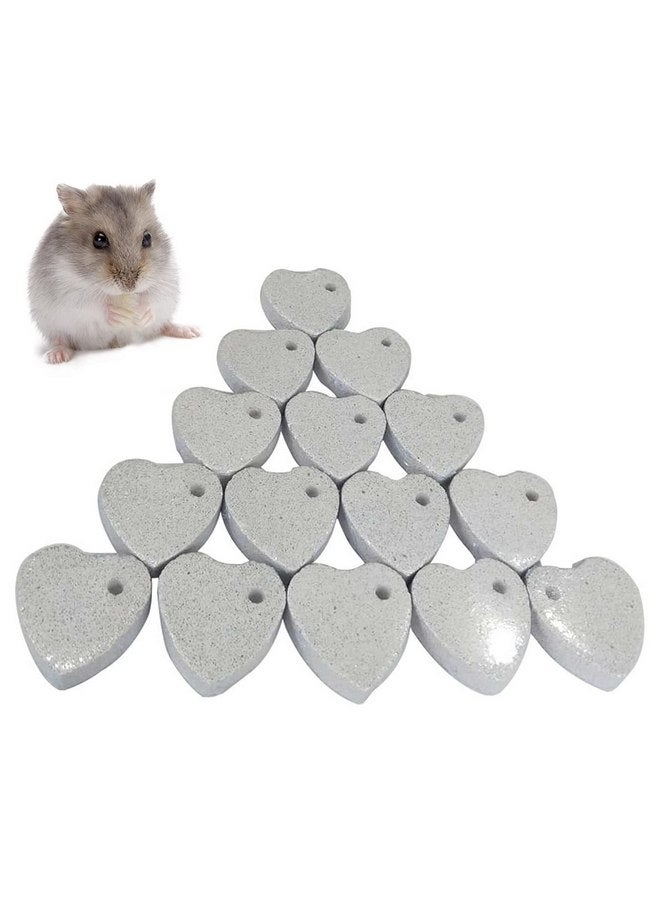 كاثسون 15 قطعة من ألعاب مضغ الهامستر من كاتسون، أحجار طحن أسنان شينشيلا، أحجار كتلة الحمم البركانية للأرانب، أحجار معدنية طبيعية، لعبة مضغ الكالسيوم للحيوانات الصغيرة للأرانب وخنزير غينيا والجربوع والجرذان - Image 1