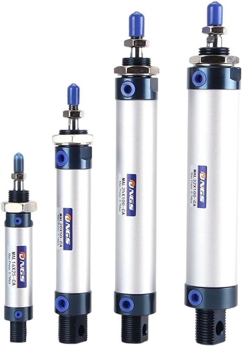 Mini Pneumatic Air Cylinder Bore 32mm Stroke 200mm Single Piston Double Acting - Image 1