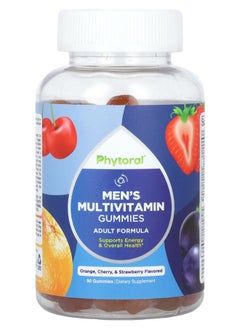 Phytoral Men's Multivitamin Gummies Orange Cherry & Strawberry 90 Gummies 