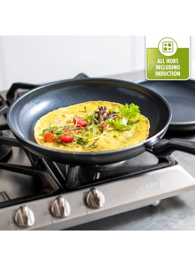 GreenPan Memphis Nonstick Frying Pan Healthy Ceramic, Black (28 CM) 3.6L - Image 2