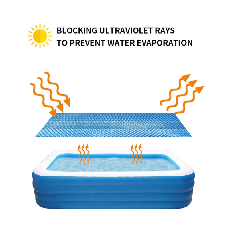 Pool Insulation Film 2.6 X 1.6m Heat Retaining Pool Cover - Eco-Friendly Chemical Reduction Pool Mat for Outdoor Pool Use - Image 4