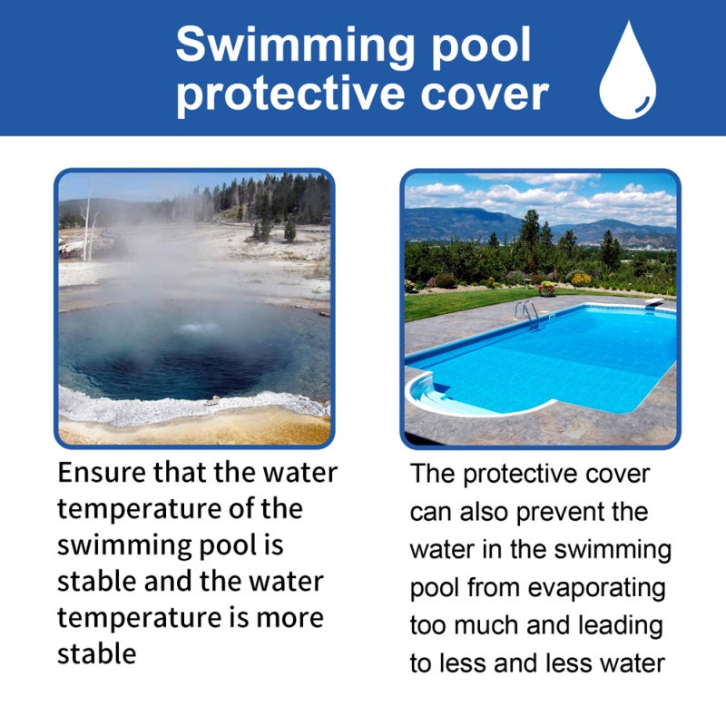 Pool Insulation Film 2.6 X 1.6m Heat Retaining Pool Cover - Eco-Friendly Chemical Reduction Pool Mat for Outdoor Pool Use - Image 3