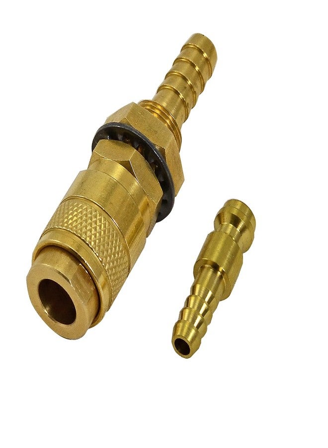 RIVERWELD Argon Quick Connect Fittings Hose Gold Connector for QQ300 PTA DB SR WP 17 18 26 TIG Welding Torch 1set - Image 1