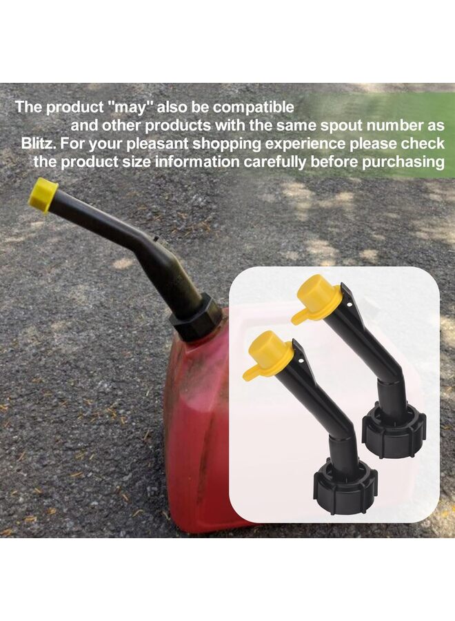Generic Fuel Gas Can Jug Spouts Nozzles Rings & Caps for Blitz 900302 900092 900094 Old Style, Use for Fuel, Diesel, Kerosene, Gas and Water - 5 gallon gas can spout - Image 4