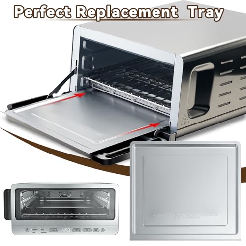 AODPWEN Air Fryer Accessories Compatible with Ninja Flip Air Fryer SP151, Crumb Tray with 4 Oven Liners, 100 PCS Parchment Paper Sheets, Air Fryer Basket and Baking Tray for Ninja Toaster Oven - Image 4