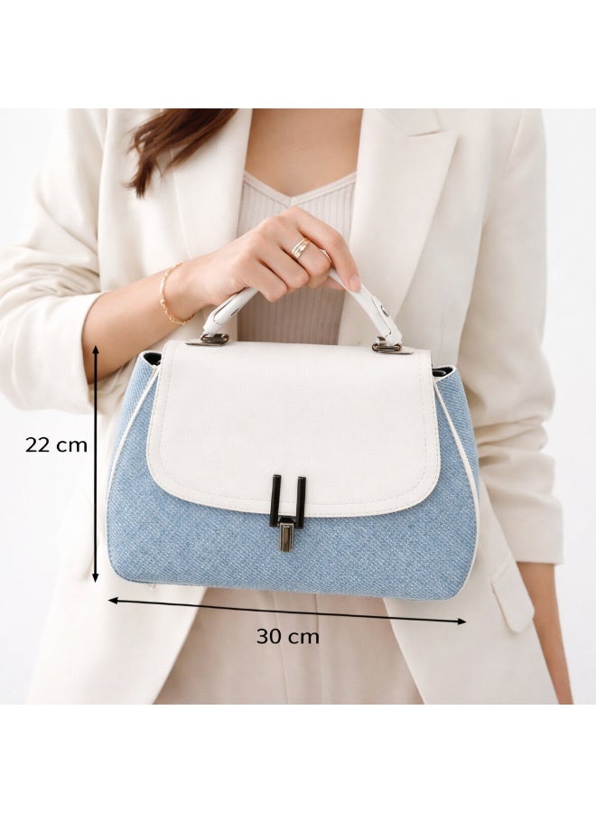 لايف ستيلاش  حقيبة يد انيقة - ابيض ZH-11 - Image 5