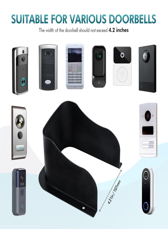 Laowu 2Pcs Ring Doorbell Weatherproof Cover, Large Metal Outdoor Camera Protector, Outdoor Keypad Cover Protector, Ring Video Doorbell Waterproof Cover, Camera Doorbell Cover - Image 5