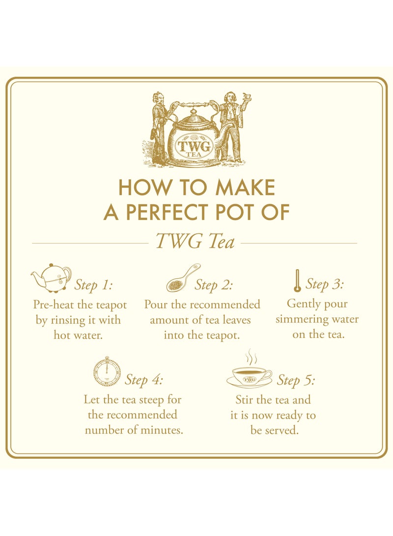 TWG Tea Chocolate Earl Grey | Loose Leaf Black Tea Blend in Caviar Tea Tin Gift, 100g - Image 4