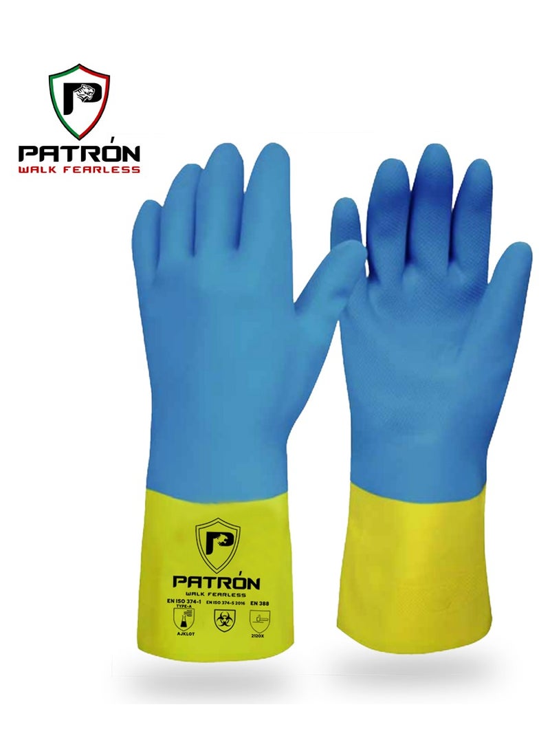 Patron Neoprene Chemical Gloves | Shielding Hands with Safety and Durability