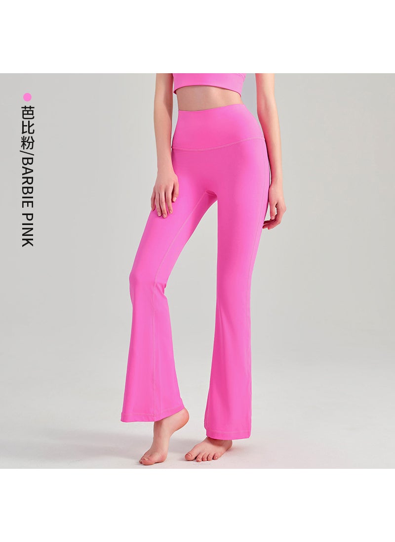 Generic - High Waist Bootcut Yoga Pants Womens Fitness Barbie powder - Image 1