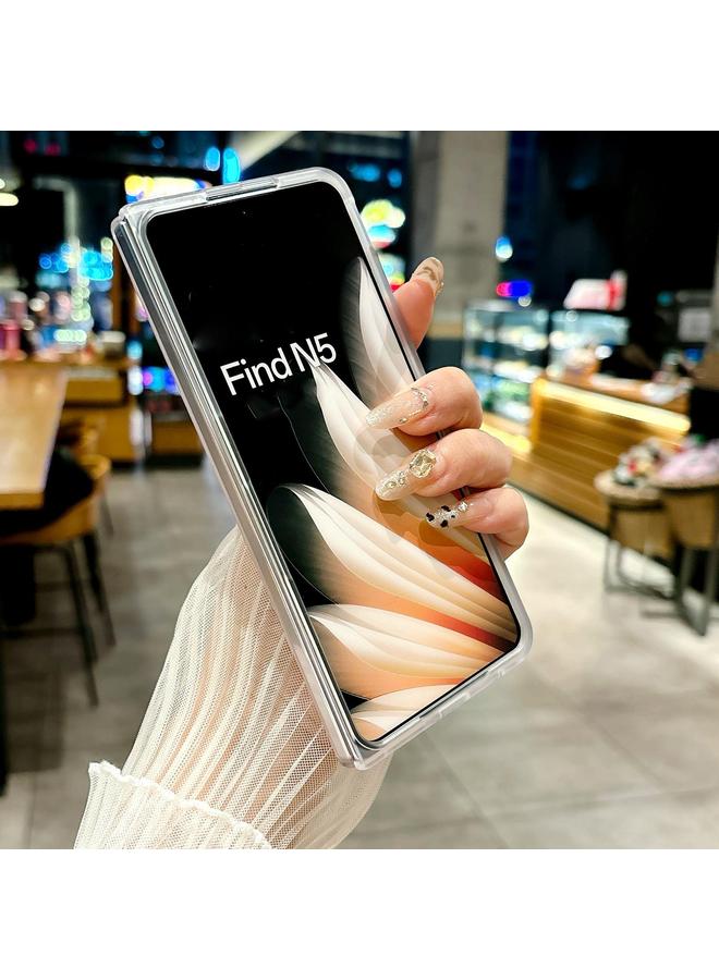 اس-توب جراب لهاتف OPPO Find N5، جراب شفاف بحافة متدرجة وملمس ناعم - Image 5