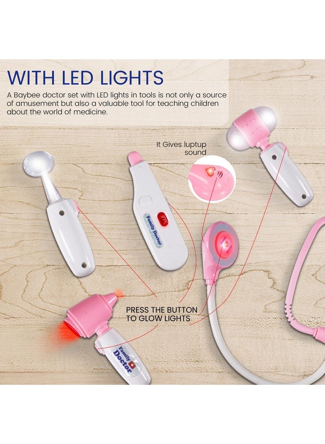 بيبي مجموعة ألعاب طبيب بايبي للأطفال مع حقيبة قابلة للطي، مجموعة ألعاب تظاهرية، مجموعة ألعاب لعب الأدوار الصغيرة، مجموعة أدوات الطبيب للأطفال من سن 3 سنوات فما فوق، ألعاب طبية للبنات والأولاد، ملحقات للأطفال - Image 5