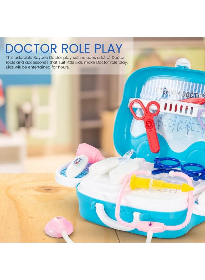 بيبي مجموعة ألعاب طبيب بايبي للأطفال مع حقيبة قابلة للطي، مجموعة ألعاب تظاهرية، مجموعة ألعاب لعب الأدوار الصغيرة، مجموعة أدوات الطبيب للأطفال من سن 3 سنوات فما فوق، ألعاب طبية للبنات والأولاد، ملحقات للأطفال - Image 3