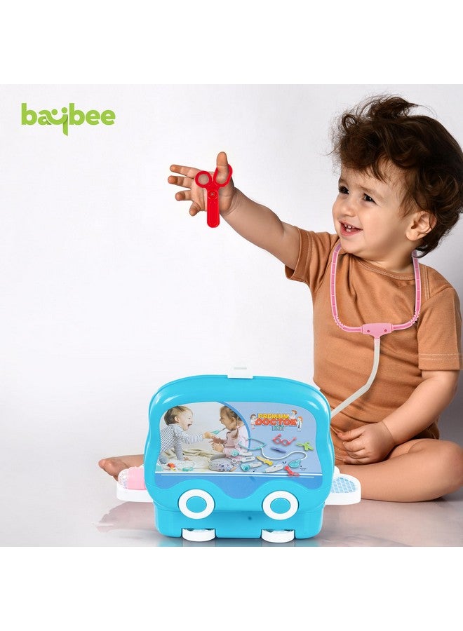 بيبي مجموعة ألعاب طبيب بايبي للأطفال مع حقيبة قابلة للطي، مجموعة ألعاب تظاهرية، مجموعة ألعاب لعب الأدوار الصغيرة، مجموعة أدوات الطبيب للأطفال من سن 3 سنوات فما فوق، ألعاب طبية للبنات والأولاد، ملحقات للأطفال - Image 2