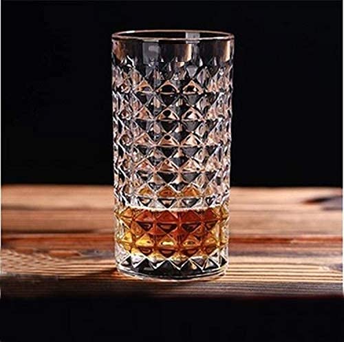 NVRA Modern 300ML Diamond Square Box Designing Clear Glass Transparent_300 ml Set of 12 - Image 1