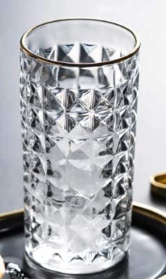 NVRA Modern 300ML Diamond Square Box Designing Clear Glass Transparent_300 ml Set of 12 - Image 4
