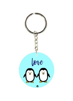 Penguin Printed Dual Sided Keychain