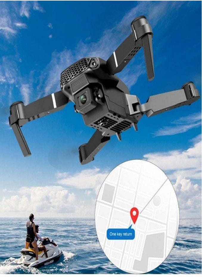 LIVVY E88 Pro Best New Mini Drone With Camera 4k for adult For Kids hd Dual Camera Adults and Teenager Fordable Remote RC HD 1080P Quad-Copter FPV Wifi Transmission Phone Control Black  - Image 5