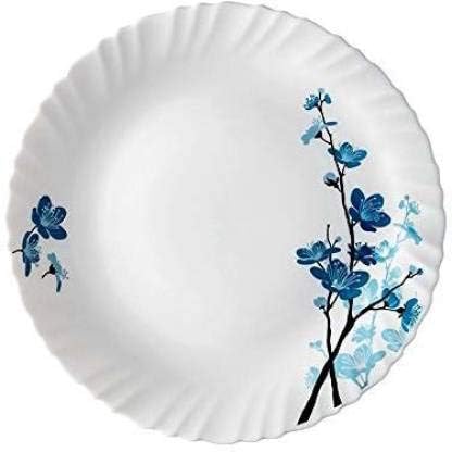 CHALISA Dinner Set of 36 psc Exclusive Plastic Printed Round Dinner Set 6 Big PLATS 6 Small PLATS 12 Small Bowl6 Table Spoon2 Big Spoon 2 Big Bowl with 2 LID Multi Color Blue - Image 3