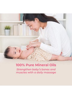 Softsens Baby Calming Massage Oil With Vitamin E, Coconut, Almond & Olive | Free From Parabens And Harmful Chemicals 200Ml  - Image 3