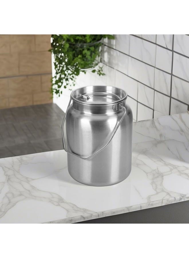 Lindy's Stainless Steel Seamless 2-Gallon Milk Jug, Milk Can, Milk Pail, Anti-Leak Liquid Storage Container with Tight Lid and Long Swivel Handle - Image 5