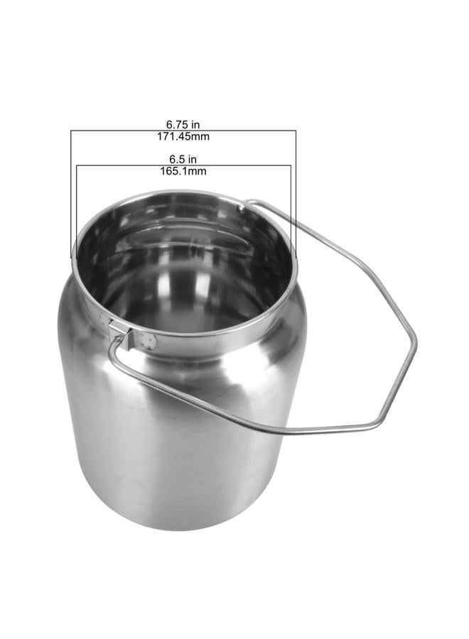 Lindy's Stainless Steel Seamless 2-Gallon Milk Jug, Milk Can, Milk Pail, Anti-Leak Liquid Storage Container with Tight Lid and Long Swivel Handle - Image 4