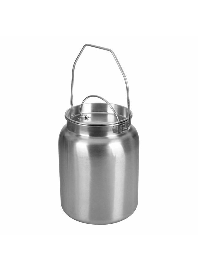 Lindy's Stainless Steel Seamless 2-Gallon Milk Jug, Milk Can, Milk Pail, Anti-Leak Liquid Storage Container with Tight Lid and Long Swivel Handle - Image 2