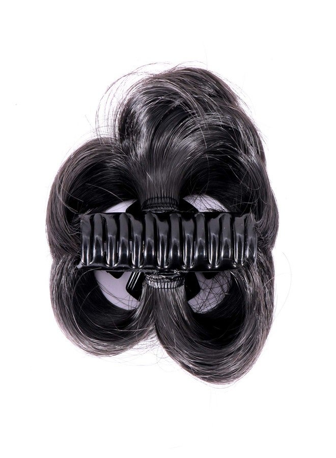 Shivarth Hair Accessory for Girls & Womens in Black Color for Hair Clutcher Juda with Stone 1pcs - Image 4