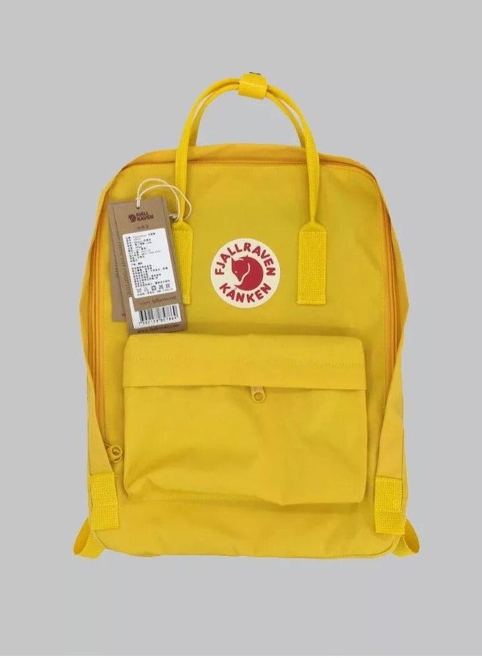 Fjallraven Kanken Classic Casual Backpack Back to School Bag 16 Inches Yellow - Image 2