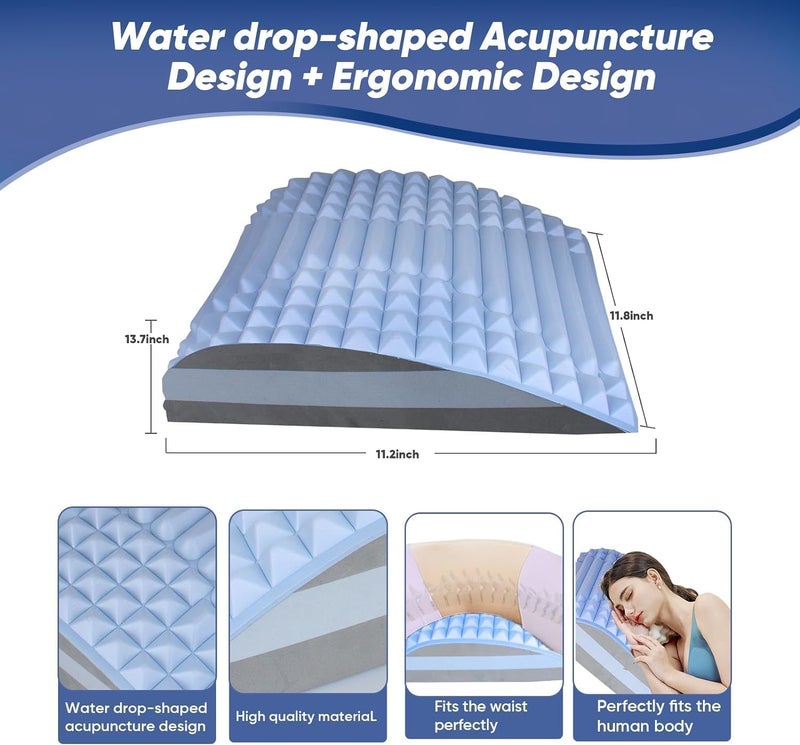 Ncry Back Stretcher Made of Lightweight EVA Material Ergonomically Designed Back Neck Stretcher Neck Pain Relief Pillow Spine Stretcher for Tension and Back PainPack Of 1 - Image 3