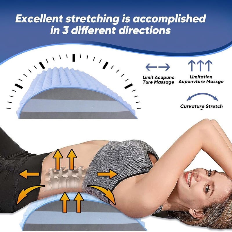 Ncry Back Stretcher Made of Lightweight EVA Material Ergonomically Designed Back Neck Stretcher Neck Pain Relief Pillow Spine Stretcher for Tension and Back PainPack Of 1 - Image 2