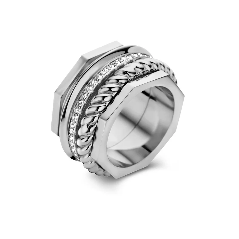 CERRUTI 1881 Emma Stainless Steel Finger Ring For Women
