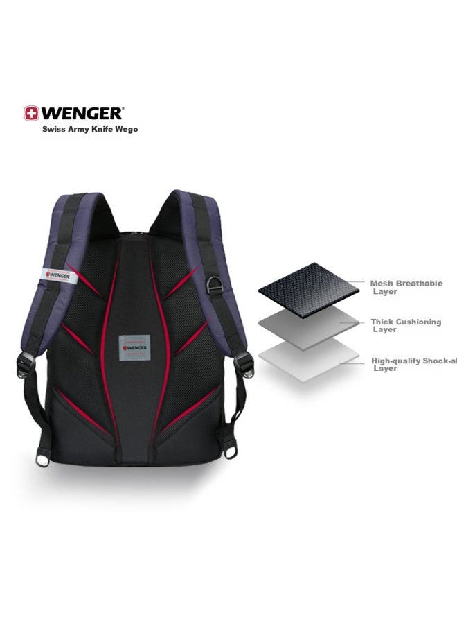 Wenger Swiss Army Knife 16-inch Laptop Bag, Business Commute Backpack, High-end Feel, 606486 - Image 3