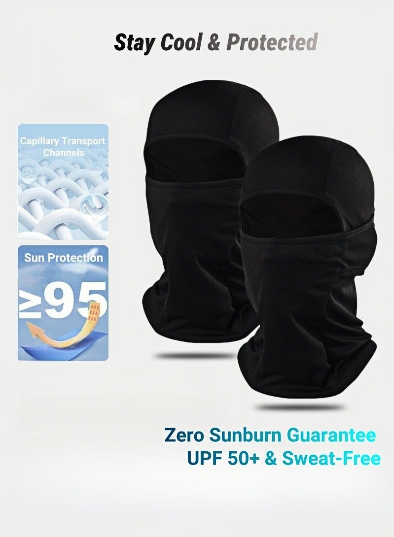 ARUWA Cycling Face Mask Motorcycle Cycling Ski Mask UV Protection Helmet Liner Windproof Outdoor Headwear Men Women Sunscreen Dustproof Comfortable Skin-Friendly and Breathable - Image 2