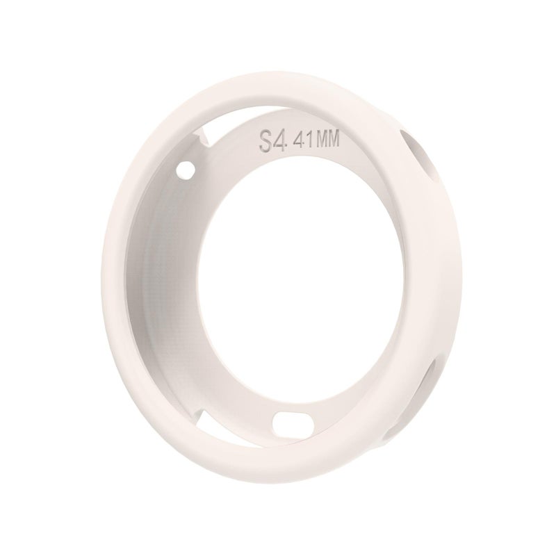 erorex For Xiaomi Watch S4 41Mm Solid Color Textured Silicone Watch Band Silicone Protective Cover Set(Purple+Starlight) - Image 2