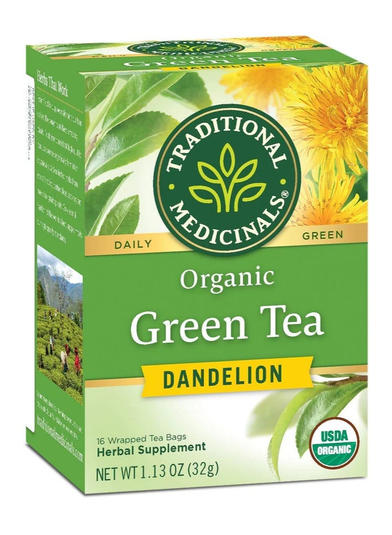 Tm Traditional Medicinals Green Tea Bags - 16 Bags - Image 1