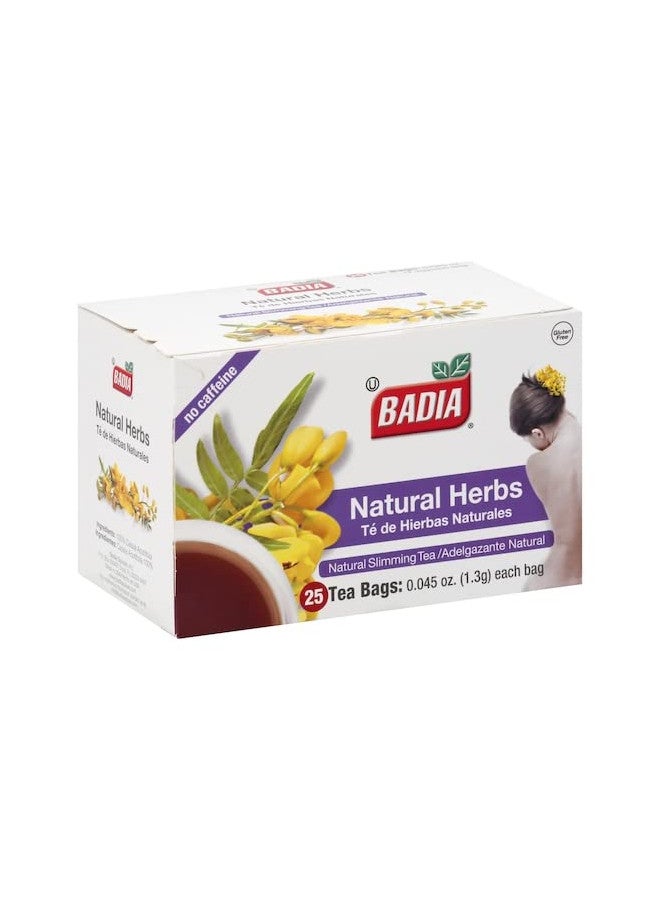 BADIA Badia Tea Bag,Natural Herbs,25 ct-Pack of 2,25.0 Count 