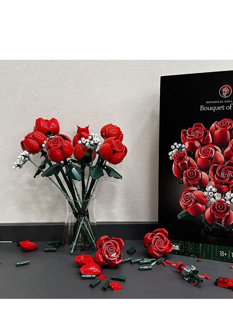بوتانيكا باقة النباتات من الورود مجموعة البناء (822) قطع