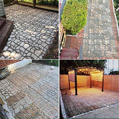 VanSmaGo Walk Maker, Pathmate Stone Moldings Paving Pavement Concrete Molds Stepping Stone Paver Walk Way Mold for Patio, Lawn & Garden(Big Size:16.9 x 16.9 x 1.6 inch) - Image 5