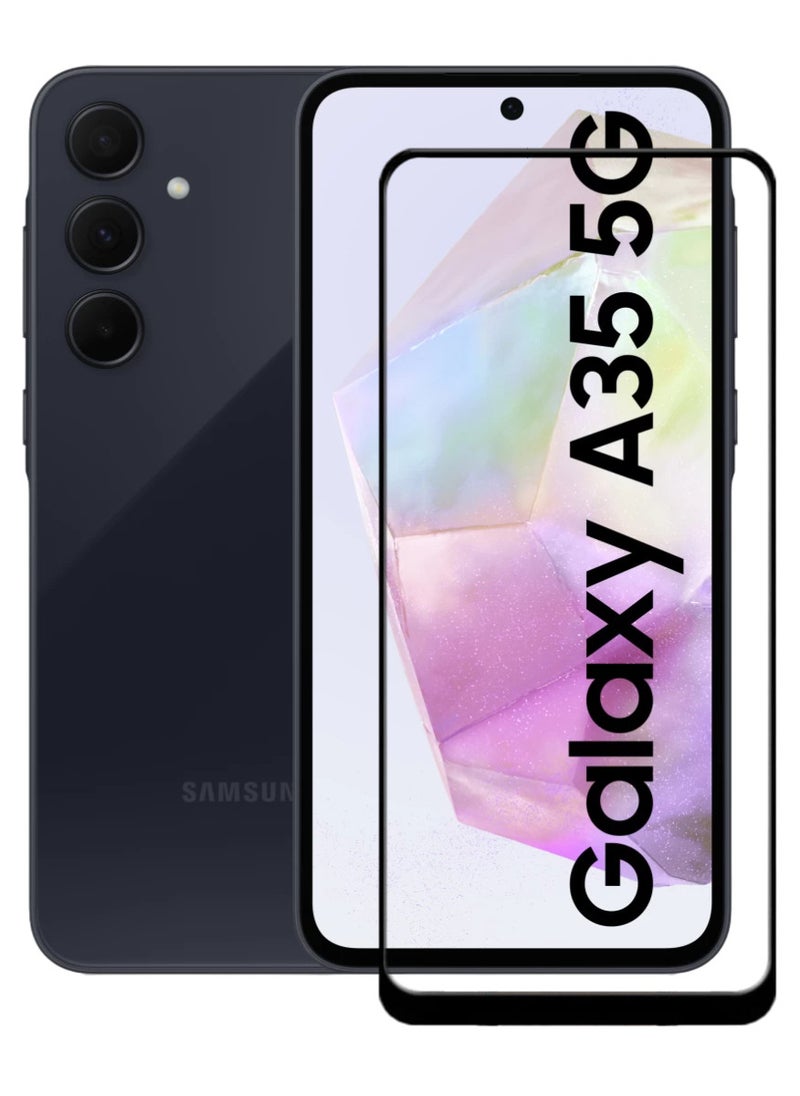 ACLIX Tempered Glass Screen Protector Antistatic ESD Dustproof Premium Quality High Definition Designed For Samsung Galaxy A35 - Image 1