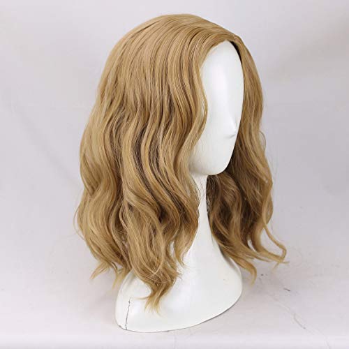 BoMing Women's Medium length Light Blonde Curly Cosplay Wig for Move - Image 2