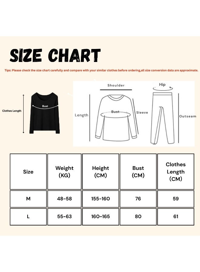 Thermal Underwear for Women | Ultra-Soft & Anti-Static | Camellia Oil Moisturizing | Fleece Lined for Warmth | Base Layer Set for Sleeping, Lounge & Outdoor Winter Activities - Image 5