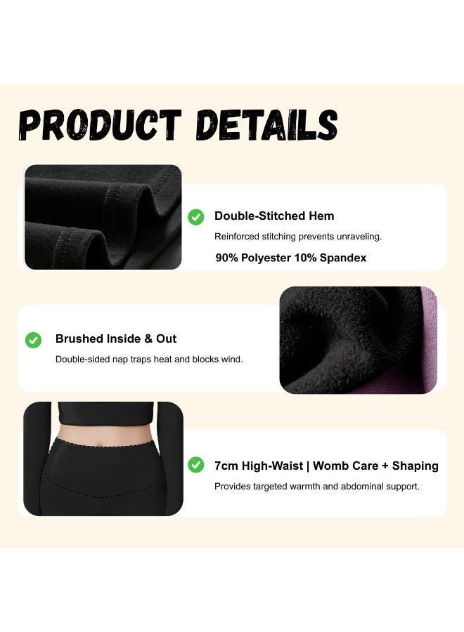 Thermal Underwear for Women | Ultra-Soft & Anti-Static | Camellia Oil Moisturizing | Fleece Lined for Warmth | Base Layer Set for Sleeping, Lounge & Outdoor Winter Activities - Image 3