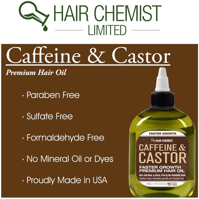 Hair Chemist, Oil, 7.1 oz - Caffeine and Castor Faster Growth Hair Oil for Unisex Adult - Image 4