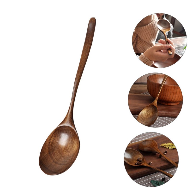 Long Handle Soup Skimmer Spoon Japanese Style Multipurpose Rice Serving Scoop - Image 4