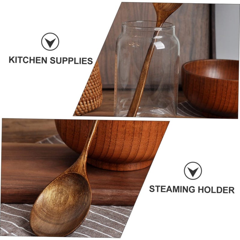 Long Handle Soup Skimmer Spoon Japanese Style Multipurpose Rice Serving Scoop - Image 5