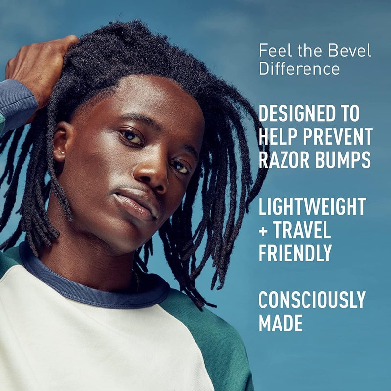 Bevel Essentials Disposable Safety Razors for Men, Double Edge Stainless Steel Blade Helps Prevent Nicks and Razor Bumps, Travel Essentials, 5 Count - Image 2