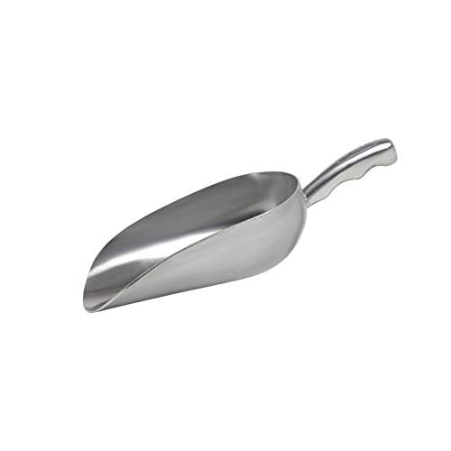 Nechtik Cast Aluminum Utility Scoop - 12 oz. - Round Bottom, ice scoop For Multi-Purpose Use, With Finger Groove Handle (Hand Wash Only) (12 oz.) - Image 1
