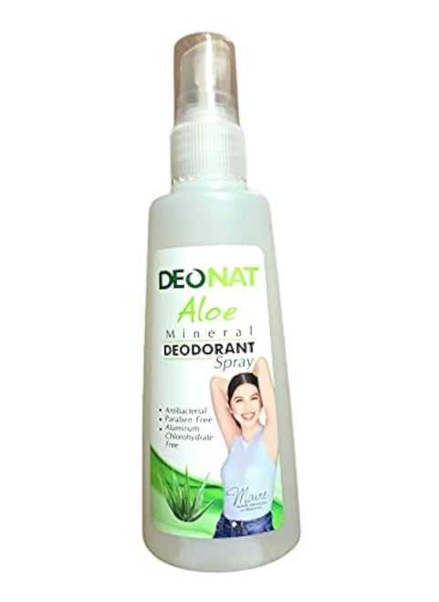 DEONAT Natural Mineral Deodorant Spray (Aloe), 3.38 Fl Oz (Pack of 1) 