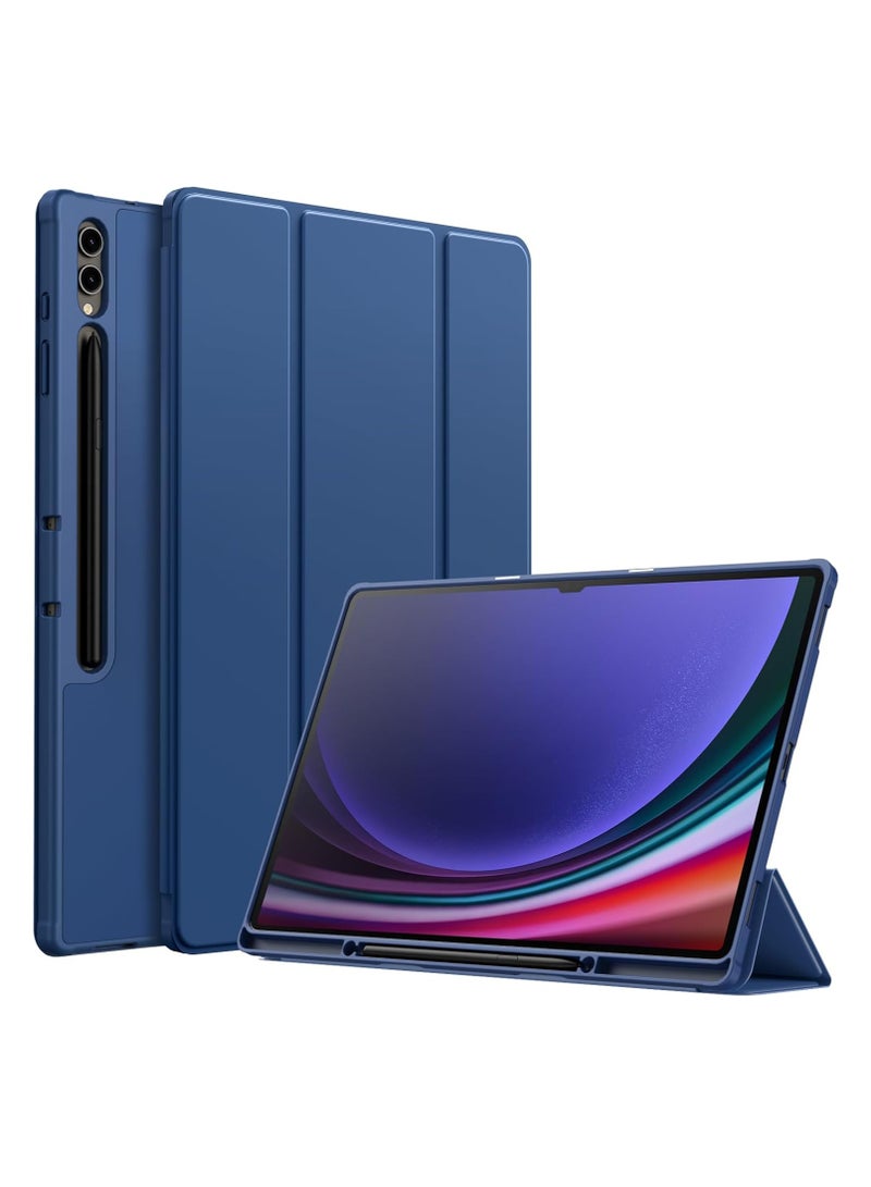 دوسالا جراب لجهاز Samsung Galaxy Tab S10 Ultra مقاس 14.6 بوصة مع حامل قلم S، غطاء واقٍ ثلاثي الطي من مادة TPU الناعمة، يدعم شحن قلم S، خاصية الإيقاظ/السكون التلقائي - Image 1